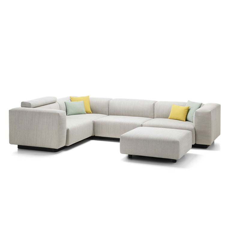 Soft Modular Sofa Three-seater, corner element, Ottoman