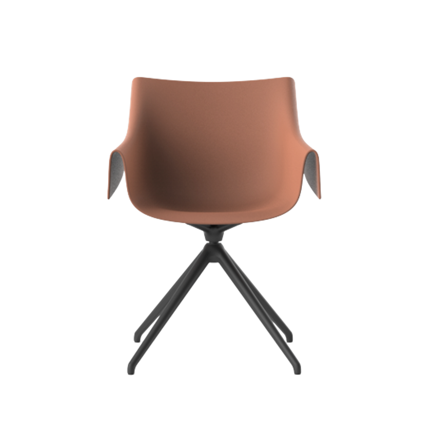 Manta swivel armchair